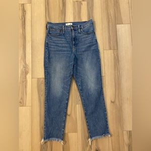 Loose fit jeans.